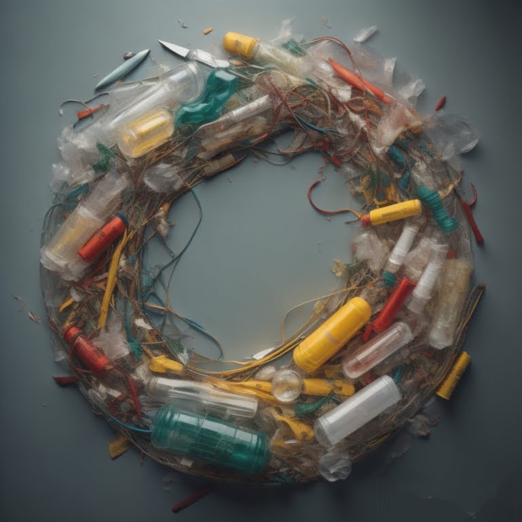 Plastic waste ring